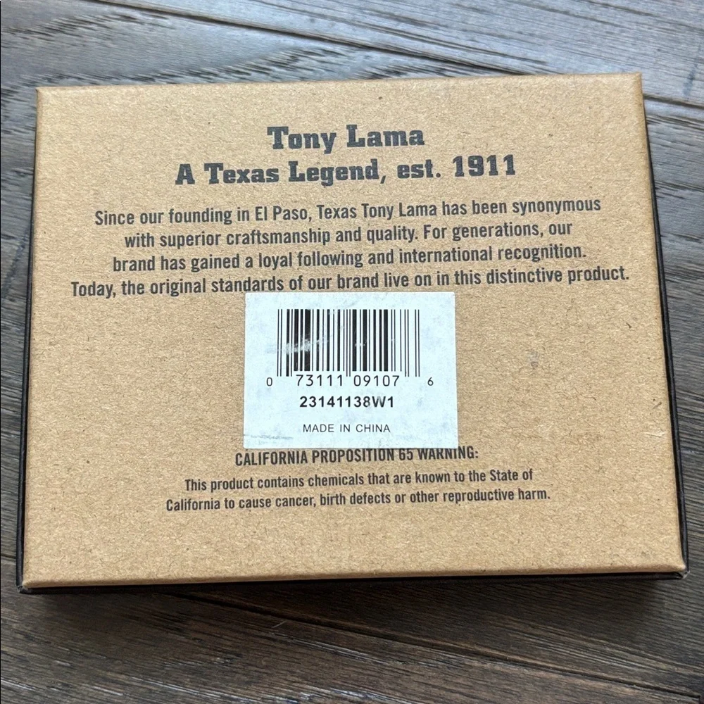 Tony Lama new box